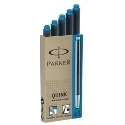 TINTA ESTILOG-PARKER 5 CART-AZUL REAL