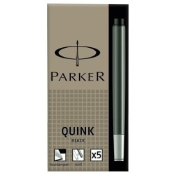 TINTA ESTILOG-PARKER 5 CART-NEGRO