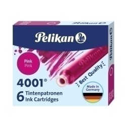 TINTA ESTILOG-PELIKAN 6 CART-TP-6 ROSA