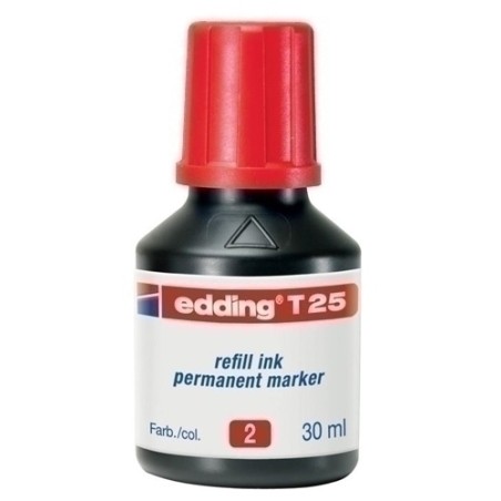 TINTA ROTUL-EDDING 30 ml T25 ROJO