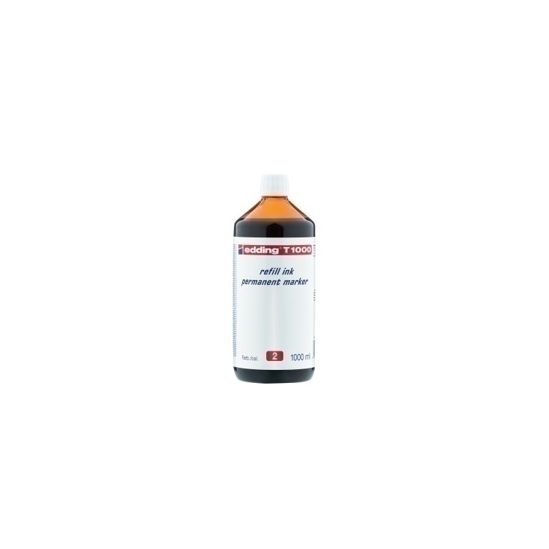TINTA ROTUL-EDDING 1 litro T1000 ROJO
