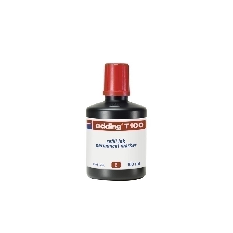 TINTA ROTUL-EDDING 100 ml T100 ROJO