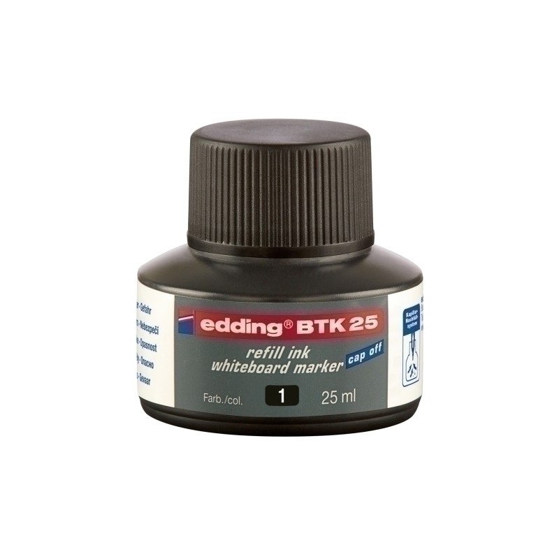 TINTA ROTUL-EDDING PIZ-25 ml BTK25 NEGRO