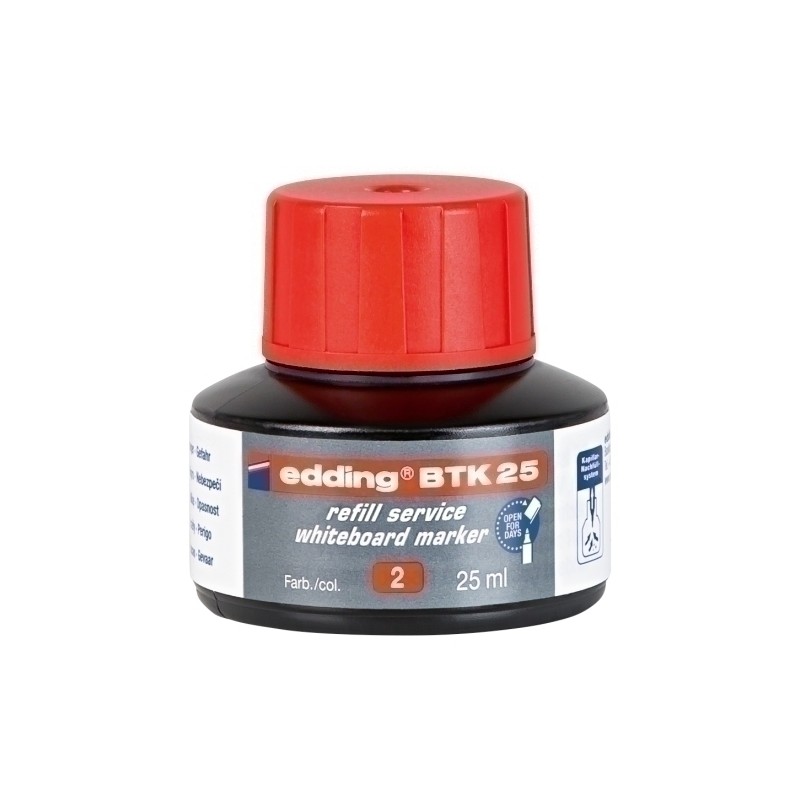 TINTA ROTUL-EDDING PIZ-25 ml BTK25 ROJA