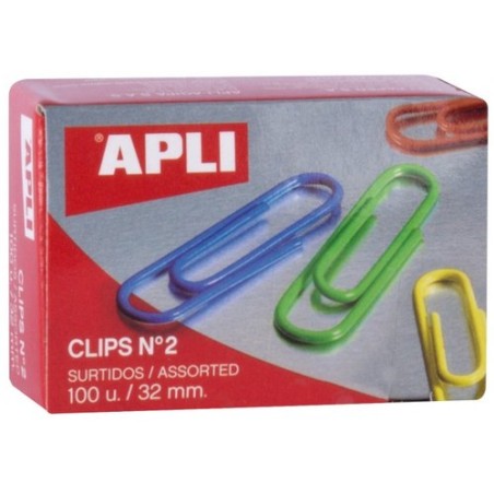 CLIP COLOR APLI Nº2 PLAST-Cj-100