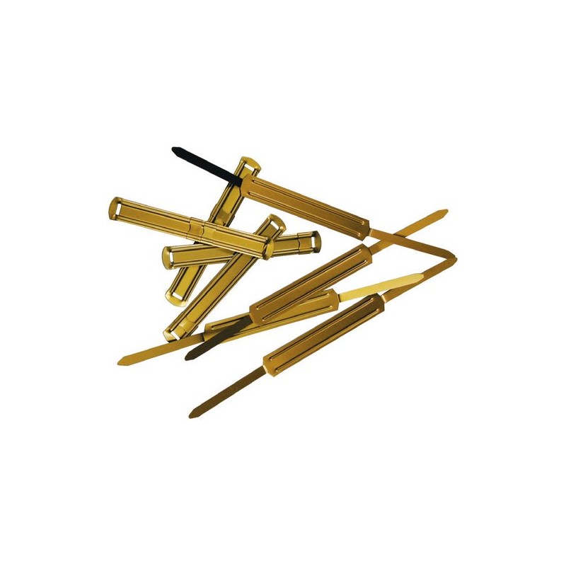 FASTENER INGRAF METAL DORADO