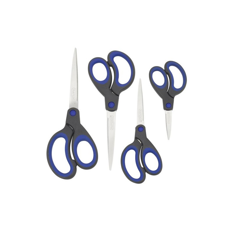 TIJERAS RAPESCO MANGO SUAVE P-4 AZUL