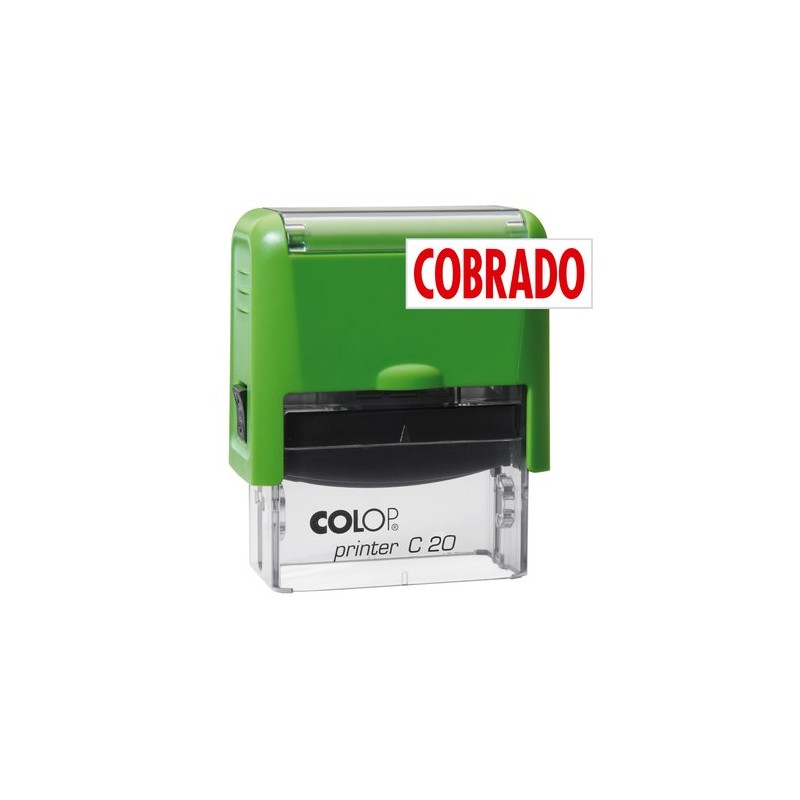 SELLO e-A- COLOP C20 COBRADO TINTA ROJA