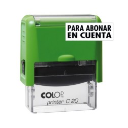 SELLO e-A- COLOP C20 ABONAR EN CUENTA