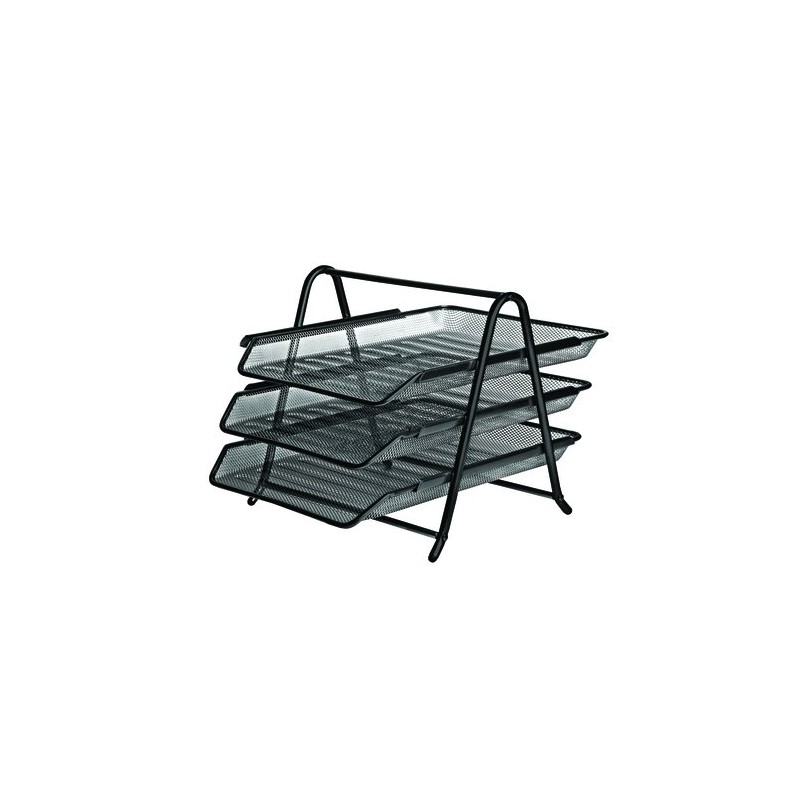 BANDEJA SOBR- FOROFIS METAL NEGRA SET 3