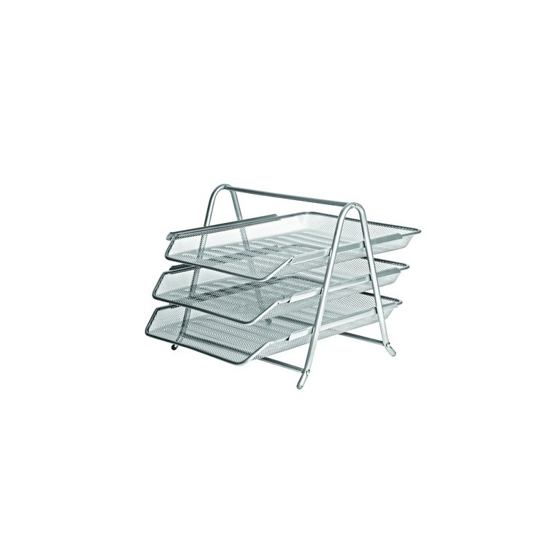 BANDEJA SOBR- FOROFIS METAL PLATA SET 3