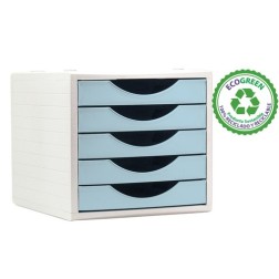 MODULO 5 CAJONES A-2000 AZUL PASTEL