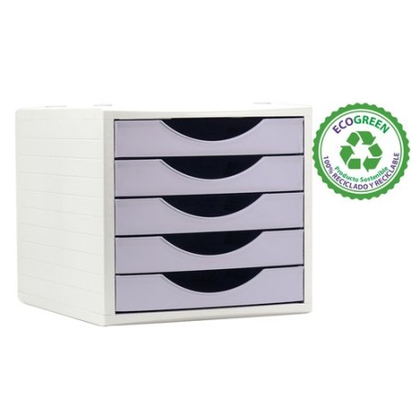 MODULO 5 CAJONES A-2000 MALVA PASTEL