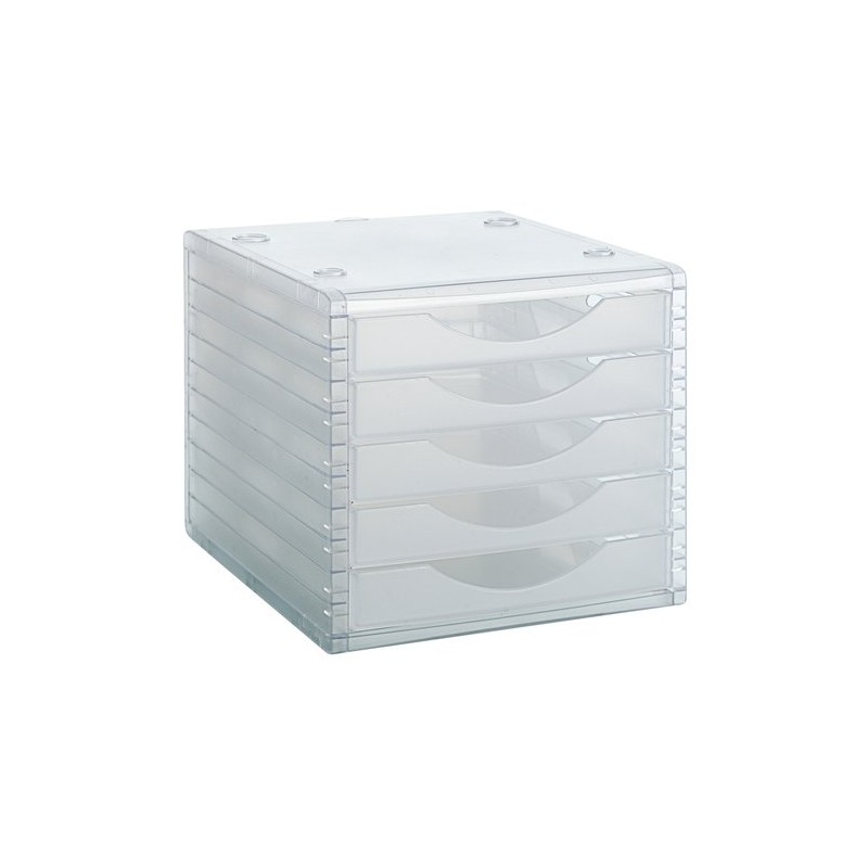 MODULO 5 CAJONES CRISTAL-CRISTAL