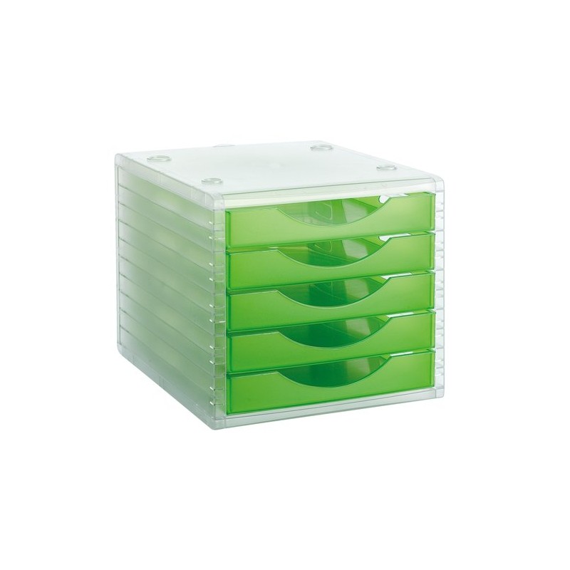 MODULO 5 CAJONES CRISTAL-KIWI