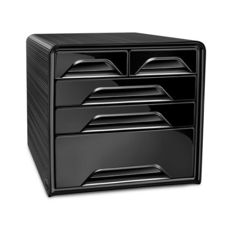 MODULO CEP ESTANDAR 5 CAJONES MIX NEGRO