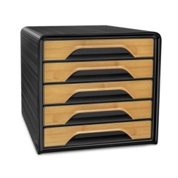 MODULO CEP ESTANDAR 5 CAJONES NEGRO