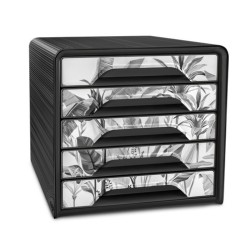 MODULO CEP ESTANDAR 5 CAJONES NEGRO