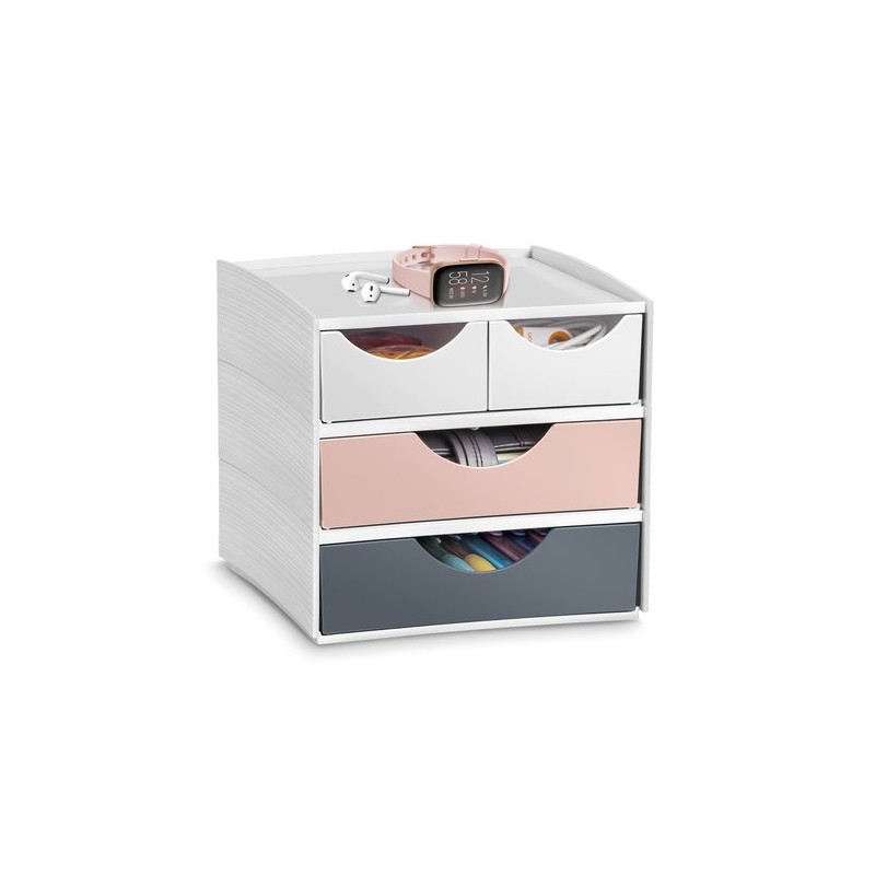MODULO CEP MYCUBE 4 CAJONES MIX BL-RO-GR