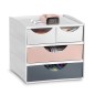 MODULO CEP MYCUBE 4 CAJONES MIX BL-RO-GR