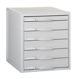 MODULO 6 CAJONES GRIS