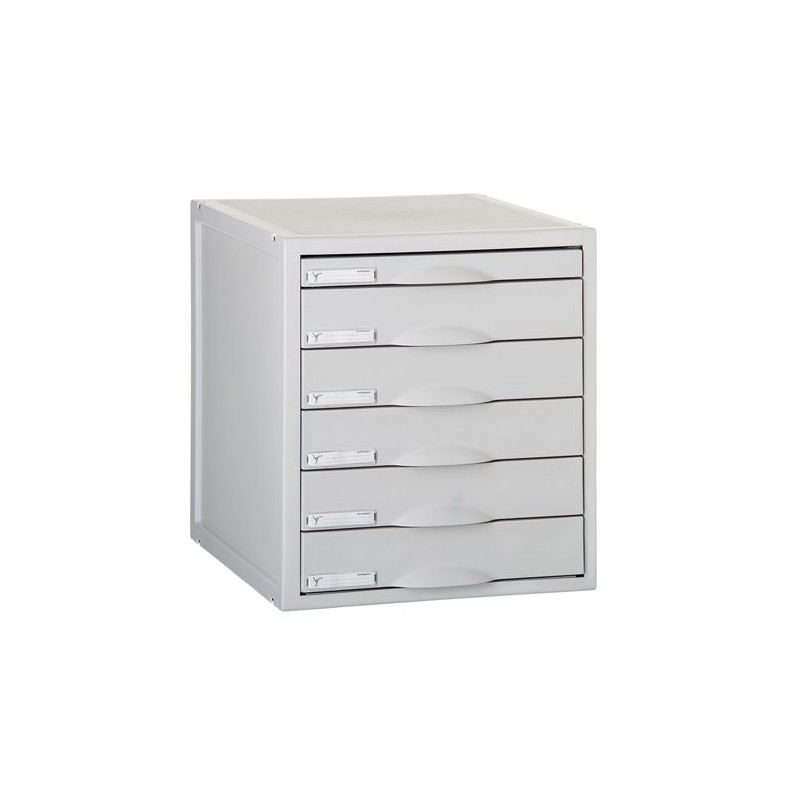 MODULO 6 CAJONES GRIS