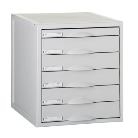 MODULO 6 CAJONES GRIS