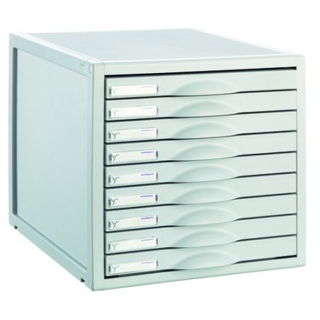MODULO 9 CAJONES GRIS