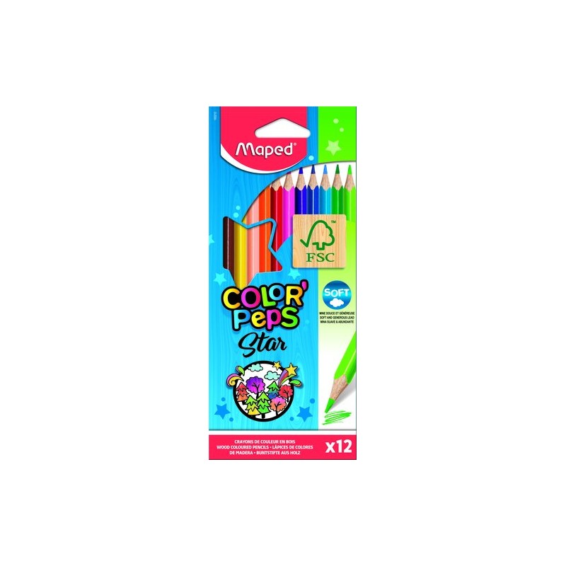 LAPICES COLOR MAPED COLOR"PEPS est-12