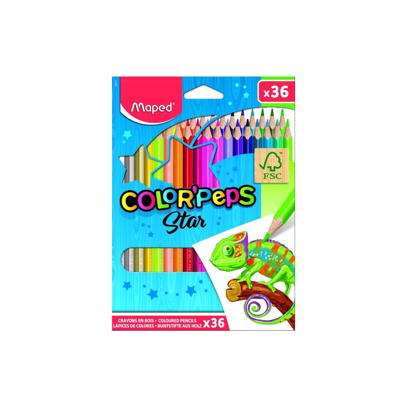 LAPICES COLOR MAPED COLOR"PEPS est-36
