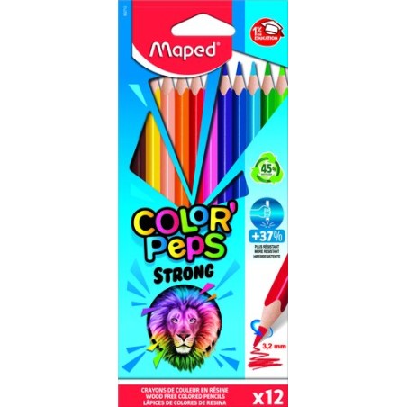 LAPICES COLOR MAPED COLOR"PEPS RES- E-12