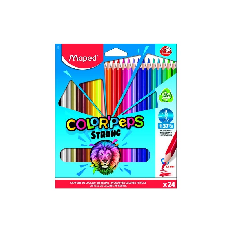 LAPICES COLOR MAPED COLOR"PEPS RES- E-24
