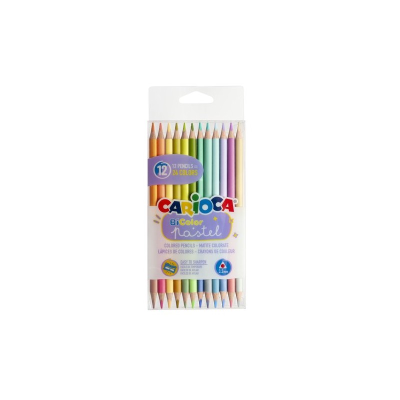 LAPICES CARIOCA DUO TRIANG-PAST-C-12