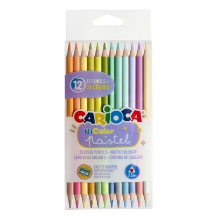 LAPICES CARIOCA DUO TRIANG-PAST-C-12