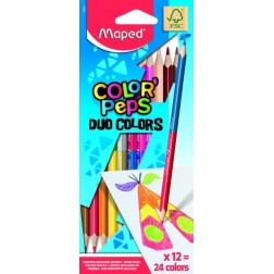 LAPICES COLOR MAPED COLOR"PEPS DUO es-12