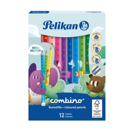 LAPICES COLOR PELIKAN TRIANGULAR est-12