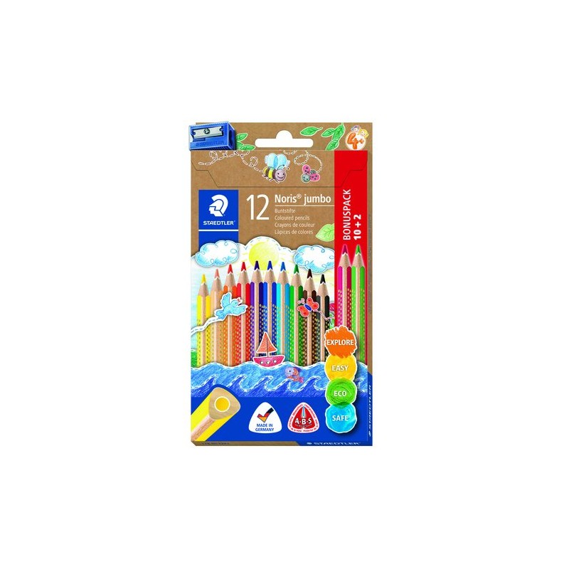 LAPICES COLOR STAEDT-188 NC TR-JUMBO 12