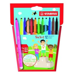 ROTUL-STABILO TRIO A-Z 378 ESTUCHE 12