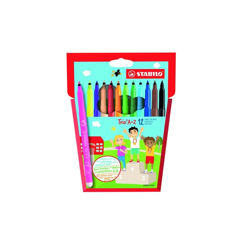 ROTUL-STABILO TRIO A-Z 378 ESTUCHE 12