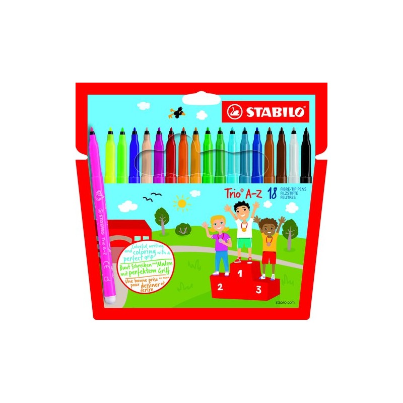 ROTUL-STABILO TRIO A-Z 378 ESTUCHE 18