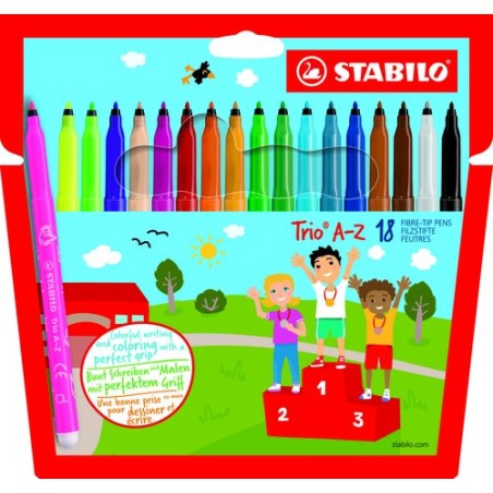 ROTUL-STABILO TRIO A-Z 378 ESTUCHE 18