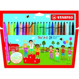 ROTUL-STABILO TRIO A-Z 378 ESTUCHE 24