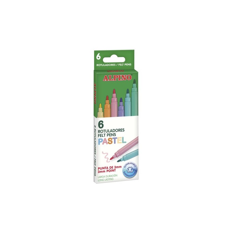 ROTUL-ALPINO STANDARD PASTEL ESTUCHE 6