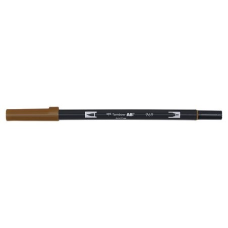 ROTULADOR TOMBOW DOBLE PUNTA PINC- CHOCO