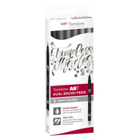 ROTULADOR TOMBOW DOBLE PUNTA PINC- EST 6