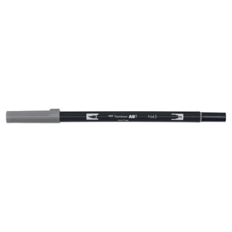 ROTULADOR TOMBOW DOBLE PUNTA PINC- GRIS