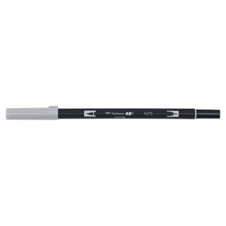 ROTULADOR TOMBOW DOBLE PUNTA PINC- GRIS