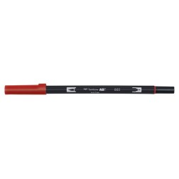 ROTULADOR TOMBOW DOBLE PUNTA PINC- ROJO