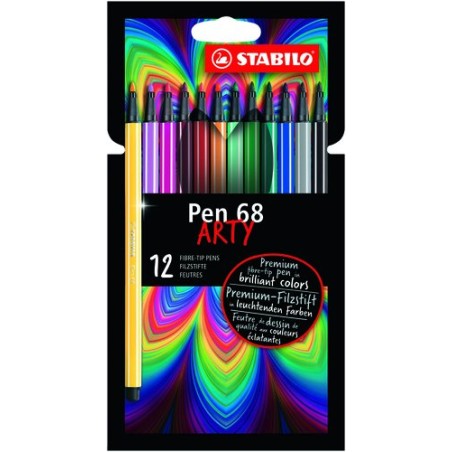 ROTUL-STABILO PEN 68 ARTY LINE BRUSH C12