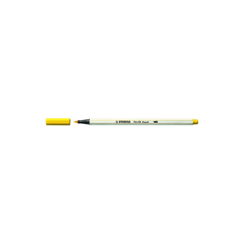 ROTUL-STABILO PEN 68 BRUSH AMARILLO